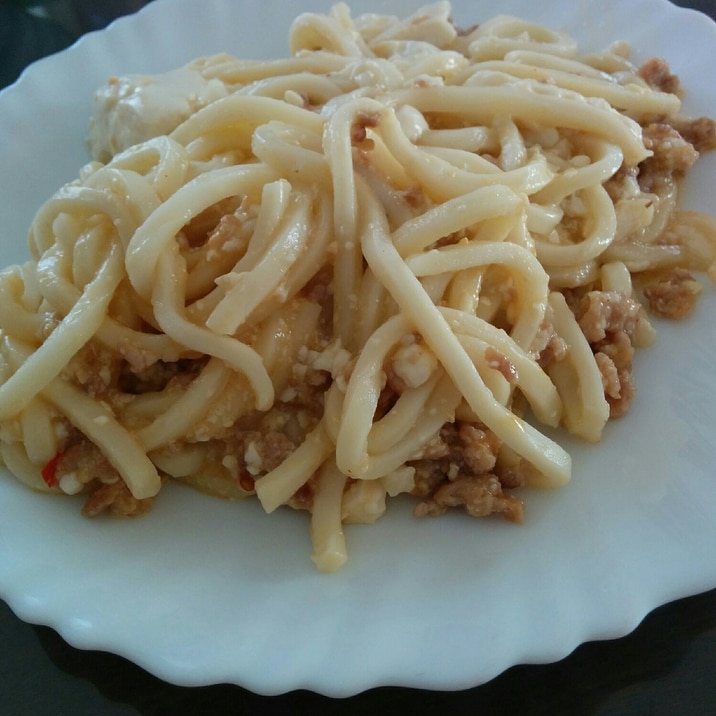 麻婆豆腐うどん